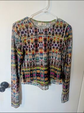 Natural Life Sloane Mesh Long Sleeve Top